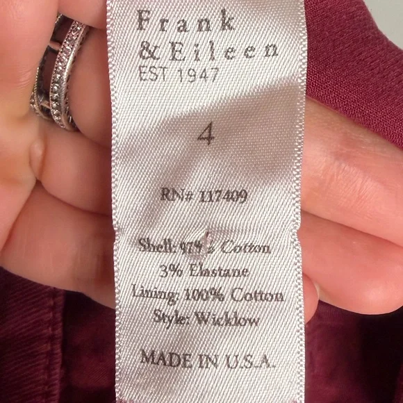 Frank & Eileen Wicklow The Italian Chino Cotton Pants - Picture 5 of 5